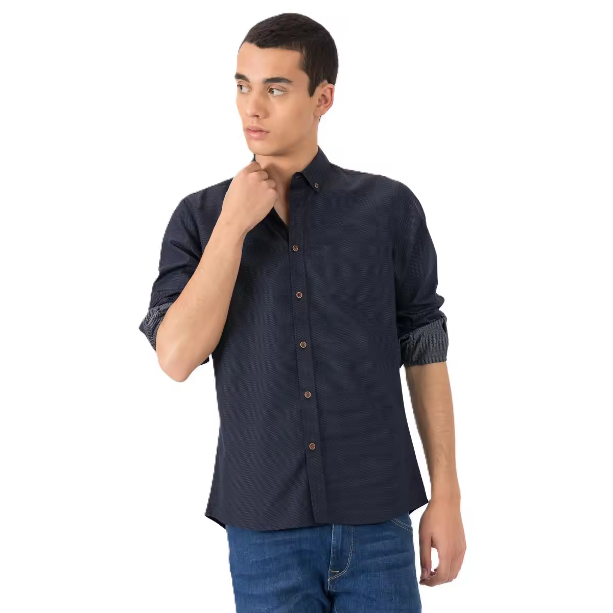Camisa Tiffosi 10021473 Nigeria azul marino - details 1