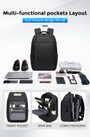 Mochila De Negocios FENRUIEN Para Hombres Con Carga USB Impermeable 35L Multibolsillos Para Viajes Y Computadora - details 3