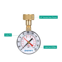 Lepmerk Medidor De Presión De Agua 2-1/2'' Con Tornillo Hembra 3/4'' Y Puntero Rojo Precisión Alta Rango 0-200 PSI - details 2
