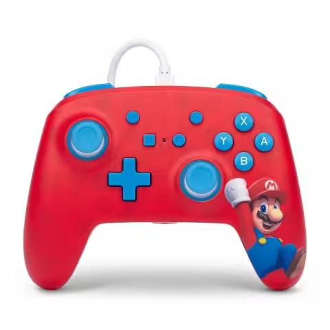 PowerA NSW ENH Con Cable Mando Controller - WOO HOO MARIO para Nintendo Switch - 1