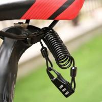 Cable De Seguridad Multifuncional Para Bicicleta De Montaña Moto Y Vehículo Eléctrico Bloqueo De Seguridad Portátil Con Contraseña Negro - details 3