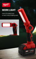 Lámpara De Trabajo LED Super Brillante Milwaukee 270 Grados Rotación M18 14.4-20V Iluminación Exterior Para Camping Emergencias Inundaciones Luz De Emergencia - details 4