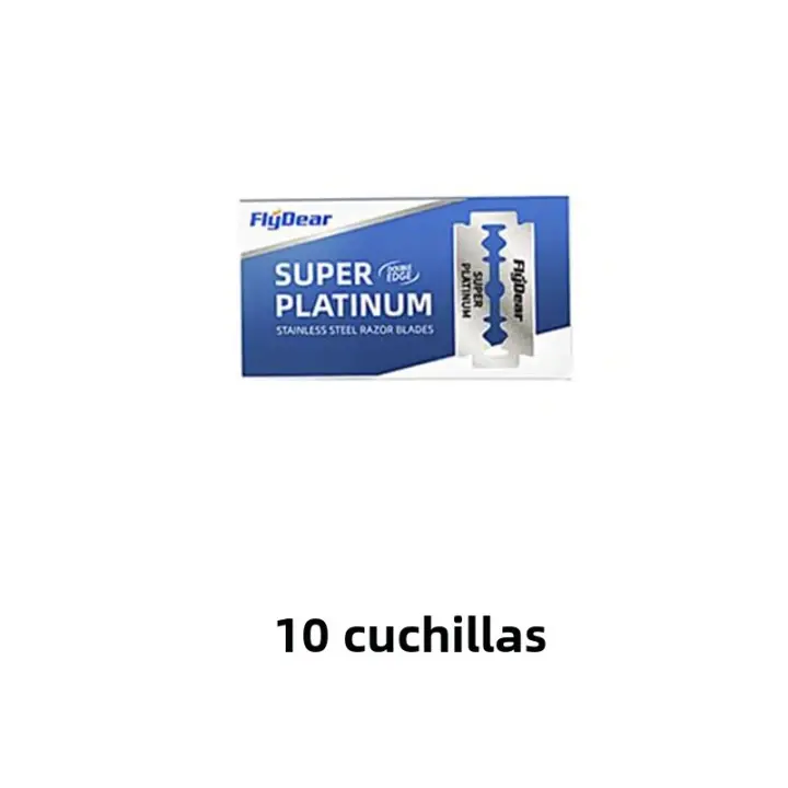 Hojas de Afeitar para Hombre - Doble Filo, Acero Inoxidable - Recambio Premium para Máquinas de Afeitar Manuales - 1