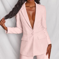 BAMBOOBOY Sastre Elegante Conjunto De Blazer Y Pantalones De Manga Larga Para Mujer Primavera Otoño Clásico OL Street Outfit - details 1