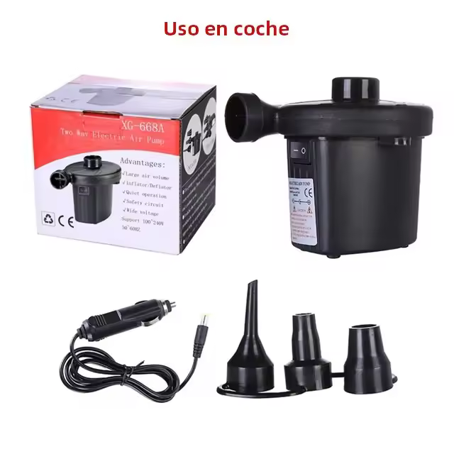 Mini Bomba Inflable Eléctrica Para Almohadillas De Camping Y Piscinas Portátil Rápido Relleno De Muebles De Aire Y Blower Inyector - 1