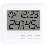 Estación Meteorológica Multifuncional Con Reloj Termómetro Higrómetro Calendario Pantalla LCD Digital Medidor De Temperatura Y Humedad Para Interior - details 27