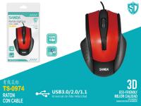 Ratón óptico Ergonómico MEJORADA con Cable USB 3.0/2.0/1.1 Universal Alta Velocidad para Ordenador Pc/portátil - details 1