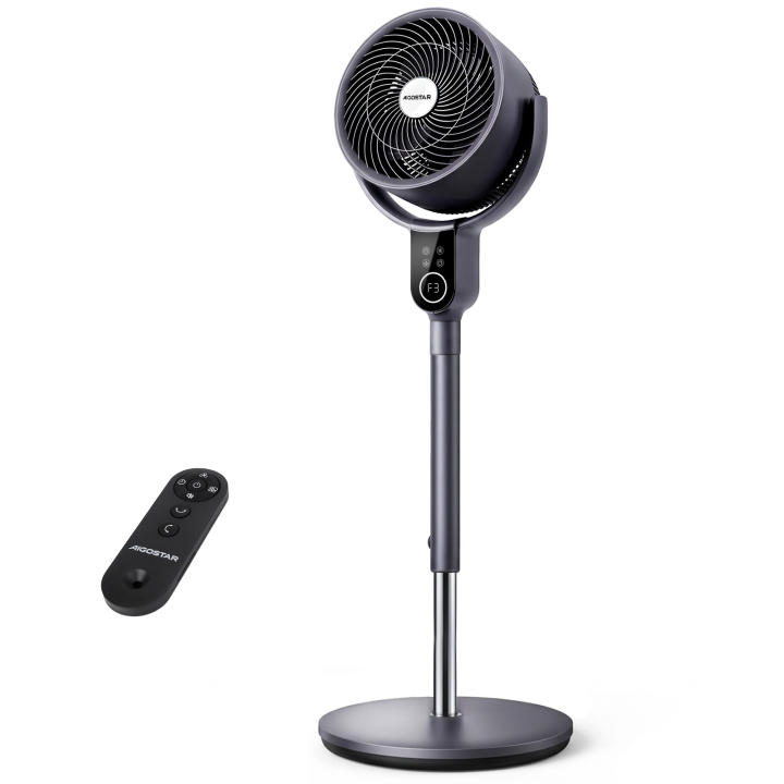 Aigostar Ventilador de Pie Silencioso con Mando a Distancia – 8 velocidades, 50 W, oscilación 3D, temporizador de 12… — oferta en Miravia