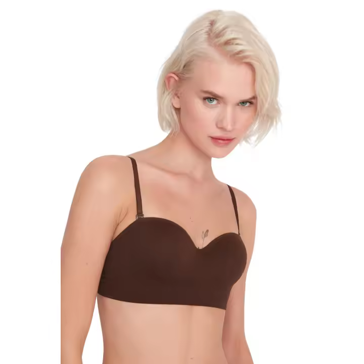 Trendyol Skin Seamless/Seamless Covered Detachable Strapless Knitted Bra With Strap Thmaw23Su00069 - 1