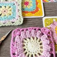 Kit De Tejido DIY Con Diseños De Cuadrados Abuela Juego De Tarjetas De Patrones Para Adultos Conjunto De Combinación Y Diseño - details 11