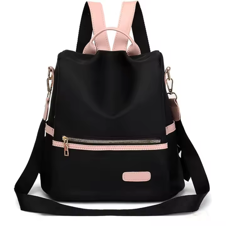 Bolso Mochipa Mujer Antirobo, Fashion Portatil Bandolera Casual Gift, Great Impermeable Niñas Escolares, para School Viaje - Negro - 1