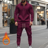 Conjunto Deportivo Casual Para Hombres Verano Otoño Invierno Con Cierre De Cremallera Y Veludo Tejido De Poliéster Talla S a XXXL - details 85