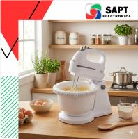 Batidora con Bol 2L 300W | 5 Velocidades + Turbo, Desmontable, Mezcladora Eléctrica de Cocina Pritech - details 3