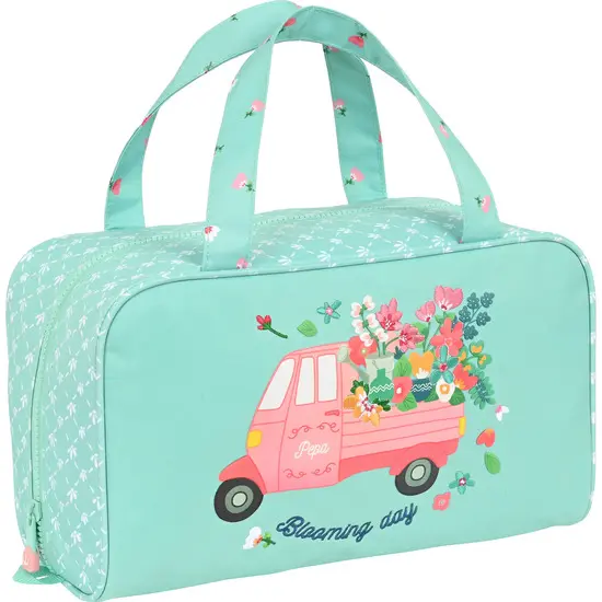 SAFTA - Neceser rectangular glowlab "pepa" - Neceser Espacioso- Duradero y Elegante- ideal para Accesorios Personales - Neceser Diseño Único y Licencia Oficial by SAFTA - Neceser Material Resistente y Duradero - 1