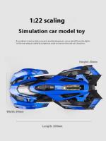Modelo De Coche Dieciséisvoz Lambo V12 GT De Metal 1:24 Con Sonido Y Luz Regalo Para Coleccionistas Decoración De Escritorio Juguete Educativo Para Niños - details 1