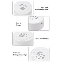 Máquina De Sueño Para Bebés Con Ruido Blanco Y Sonidos Soothing 18 Tiempos De 15/30/60 Minutos Luz Nocturna Colorida Para Despertador Infantil - details 15