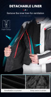 Chaqueta De Motocicleta Impermeable Para Hombre Con Protección EVA Ropa Motociclista Wearable Pantalones De Motocicleta - details 9