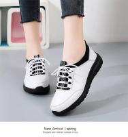 Zapatos Planos Para Mujer Suela Plataforma Cordones De Cuero Split 2024 Tendencia Primavera Casual Zapatos Para Madres - details 4