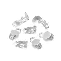 50pcs Clips Para Orejas Esterlina Y Oro Pintado Base Para Joyería DIY Compatible Con Gafas De Cristal De 10mm Componentes De Joyería - details 9