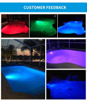 Luz Submarina RGB DC12V IP68 LED Para Piscina 18W 25W 35W Control Por App Tuya Decoración Para Fiesta En Piscina Y Fuente - details 11