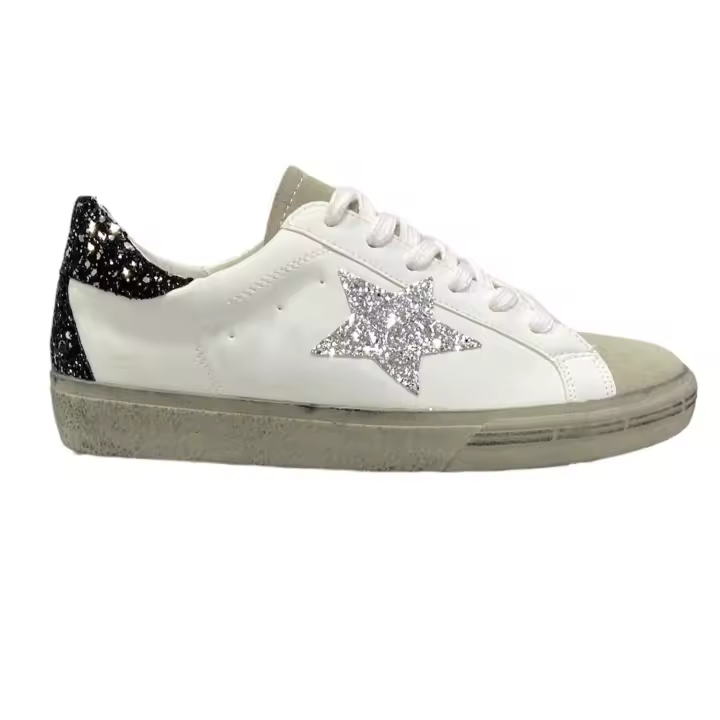 Deportiva Gliter Plata - 1