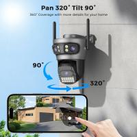 Cámara PTZ Wifi 6K 15MP Con Tres Lentes Y Tres Pantallas Vigilancia Exterior Dual Lens Dual Screens Seguimiento Automático 5Ghz WIFI 6 - details 9