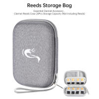 Estuche Portátil Para Cañas Muspor Para Clarinete Y Saxofón Capacidad De Almacenamiento Para 20Pcs Impermeable Y Con Holder De Transporte - details 10