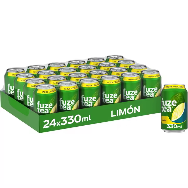 Caja 24 unidades Fuze Tea al limón 33cl - 1