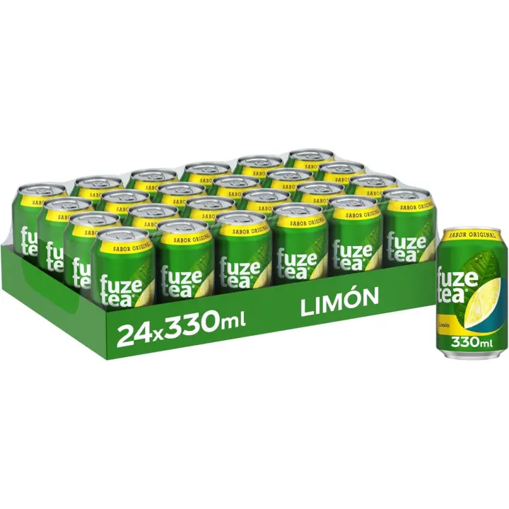 Caja 24 unidades Fuze Tea al limón 33cl - 1