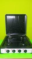 COCINA DE GAS - 4 FUEGOS - COCINA PORTATIL - MARCA ITIMAT - MODELO TYPE L - 15 - COLOR MARRON - ESTUFA DE GAS - details 0