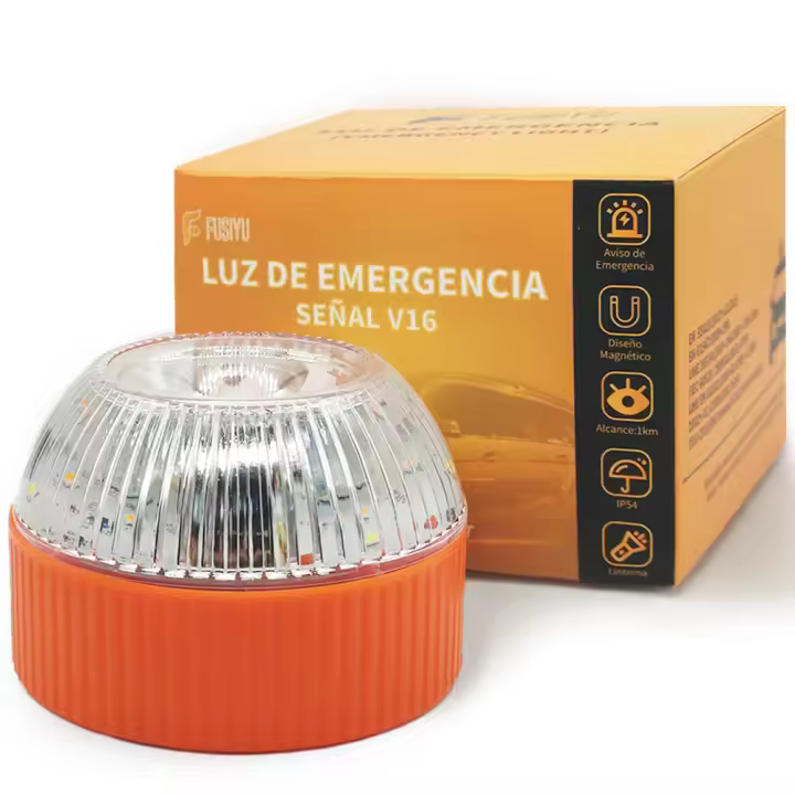 Fusiyu Luz de Emergencia Autónoma V16 Homologada DGT IP54 - 1