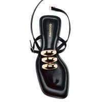 Sandalias planas de Mujer GIOSEPPO 74086 NEGRO ESCLAVA NEGRO ADORNO METAL 35950 25V - details 1