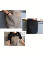 Delantal De Cocina Impermeable Para Mujer Y Hombre Color Sólido Adecuado Para Chef Cocina Café Tienda Barbecue Barbería Accesorios De Cocina - details 3