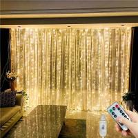 Guirnalda De Navidad Con Luces De Cuerda Para Dormitorio Y Cortinas Control Remoto USB Decoración De Hogar Para Año Nuevo 2025 Regalos De Navidad Árbol De Navidad - details 18