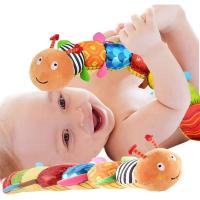 Caterpillar Musical Para Bebés Juguete Sensorial De Tela Multicolor Con Diseño De Regla Campanas Y Rattles Juguetes Suaves - details 11