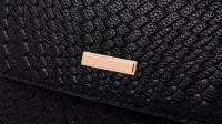 Bolso De Hombro Negro Para Mujer De Cuero PU Color Sólido Bolso Cruzado Mensajero Monedero Mano Bolsos De Moda - details 17