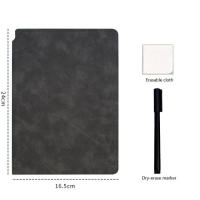 Cuaderno Portátil A5 Reutilizable Con Marcador Blanco Y Paño De Limpieza Semanal Planificador Cuadernos Para Tareas - details 6