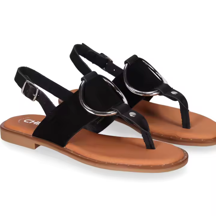 Chika10 Leather MUSAKA 01 Sandalias Planas Negro/Black - 1