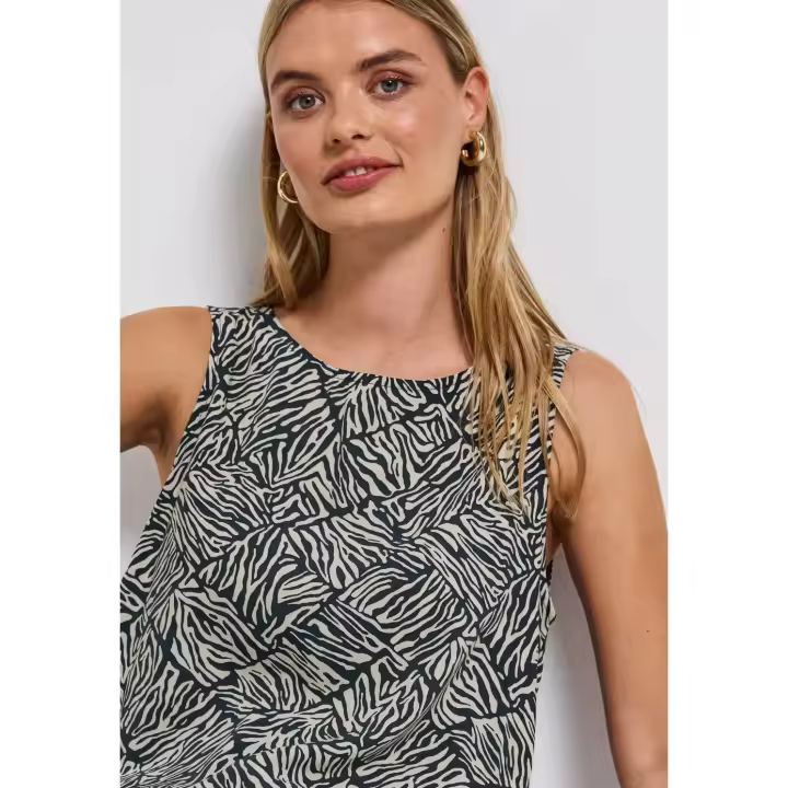 Street One Mod. PS345799 - Top estampado con tapeta de botones para mujer - 1