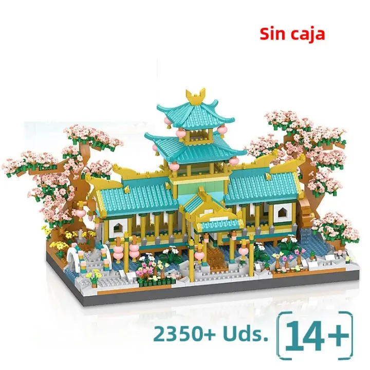 Construcción De Bloques De Jardín Chino 2350PCS DIY Para Niños Y Adultos Juguetes De Matrimonio Colección De Regalo Bricks De Arquitectura De Courtyard - 1
