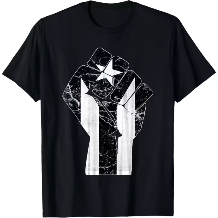 Camiseta de Manga Corta, 100% Algodón, Ropa Unisex para Hombres y Mujeres en 5 Tallas, Camiseta Negra ESTAMPADA, Cuello redondo. - 1
