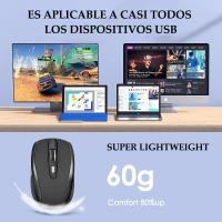 Ratón Inalámbrico Silencioso 2.4G Portátil Para Notebook PC Laptop MacBook Con Niveles Ajustables De DPI Ratón Óptico Para Oficina - details 3