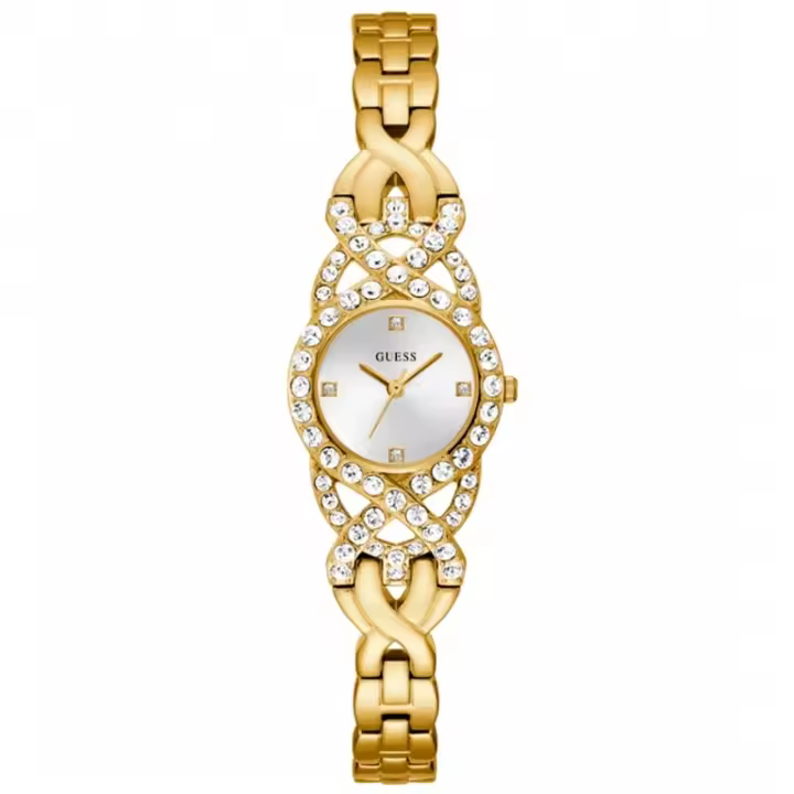 Guess Adorn Gw0682l2 Reloj De Pulsera Analógico Para Mujer Color Dorado - 1