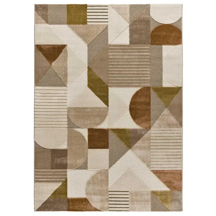 ATTICGO Alfombra de Interior Estilo Geométricas en Multicolor - MELFI 4501 | 80X150, 140X200, 160X230 cm - 1