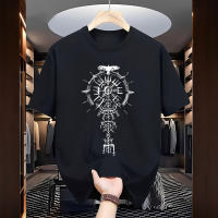 Camiseta Vintage Viking Para Hombre Primavera Verano Casual Diario Cotton Ligera Con Estampado Comoda Top Para Exterior Y Hogar - details 9