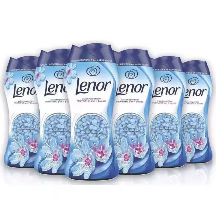 PACK de 6 -  Lenor Perfumador para ropa con perlas perfumadas para lavadora, despertar primavera abril (6 x 195g) - 1