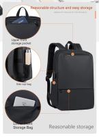 Mochila clásica de nailon para hombre, morral resistente al agua de negocios, de calidad, con carga USB, para ordenador portátil - details 2