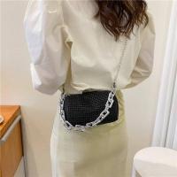 Bolso De Hombro Para Mujer 2024 Nueva Con Diamantes Y Rhinestones Bolso De Mano Brillante Bolso Cruzado De Moda Con Cierre De Cremallera - details 5