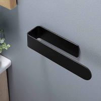 Anillo Para Toalla De Mano Adhesivo De Acero Inoxidable Negro Mate Soporte Para Toalla De Cocina Y Baño Instalación Sobre Pared - details 11