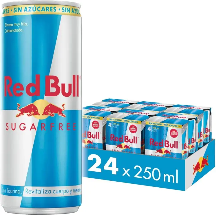 RedBull Bebida Energética Sugarfree, Sin Azúcar, 24 x 250ml calidad de confianza - 1